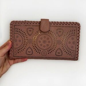 Faux Leather Passport Case | Pink And Gold Passport Holder Wallet| New With Tags